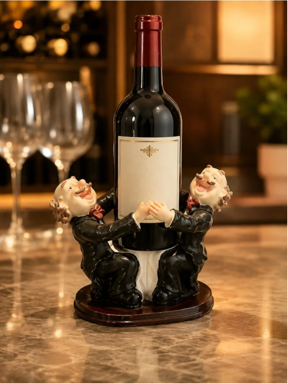 Wine Waiter Bottle Holder – Decorative Wine Bottle Display